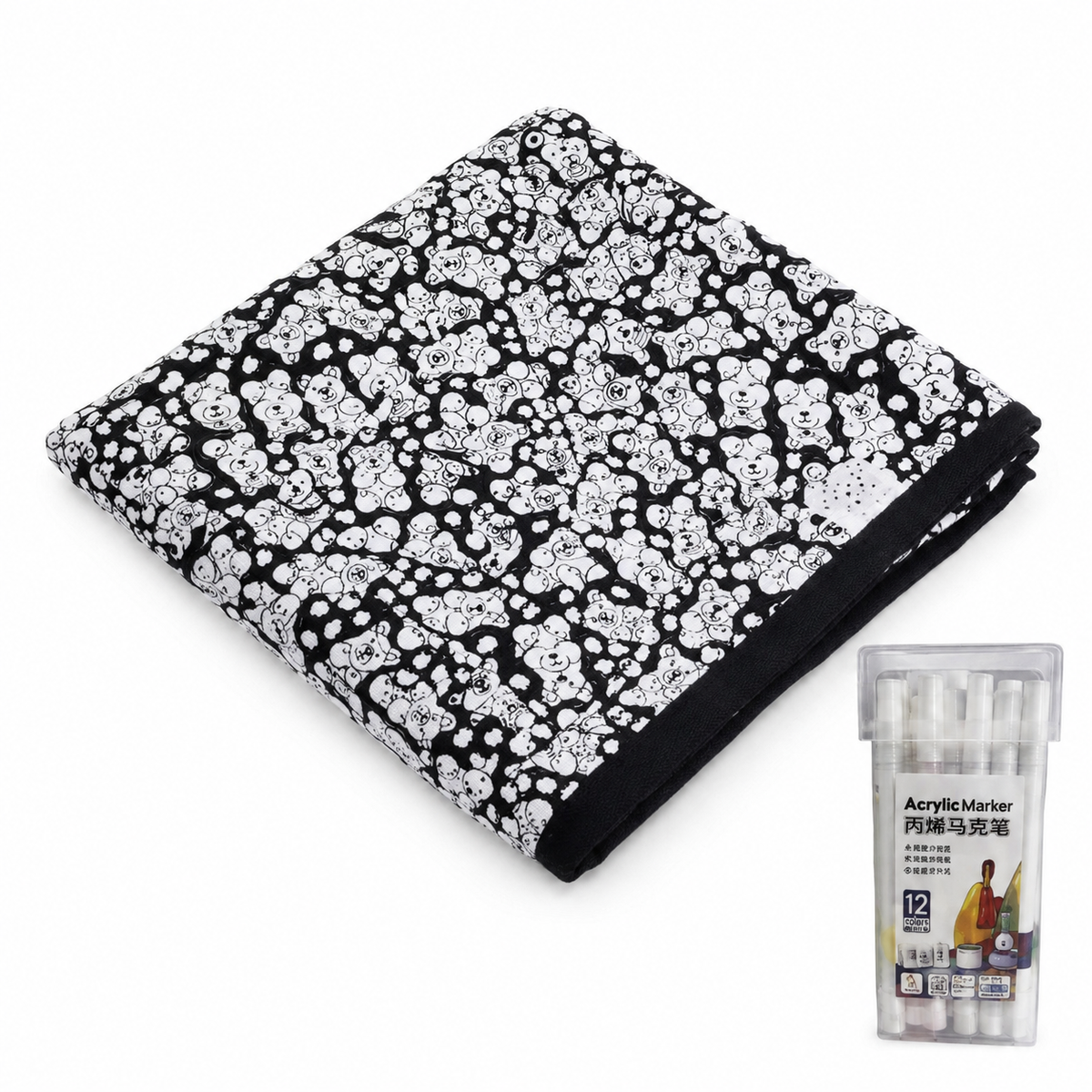Couverture à Colorier Lavable & Réutilisable